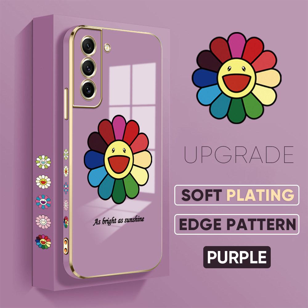 Colorful Printing Patterns Square Edge Pattern Casing Plated Phone Shell Luxury Plating Soft Phone Case for iPhone Motorola Moto OnePlus Samsung