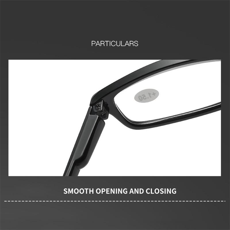 Lesebrille +1.0~+4.0 Leichtgewicht Anti-Blaulicht Altersweitsicht Brille Mini Kleine Quadratische Fassung Brille Transparent Weiß