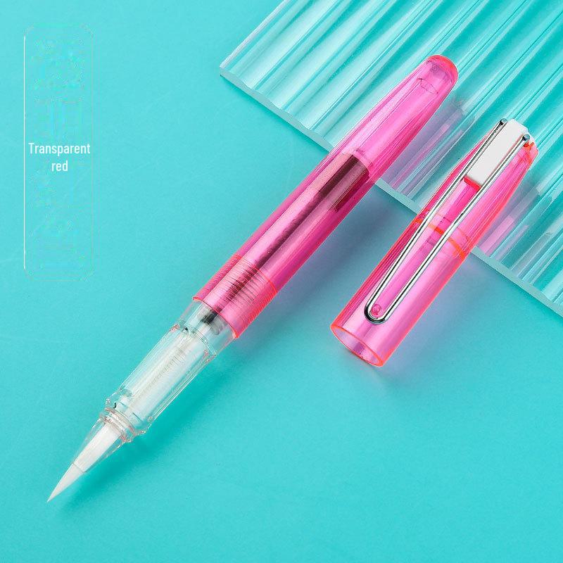 Portable Colored Calligraphy Brush Pen with Piston Fill – Soft, Refillable, Ideal for Script and Scripture Copying