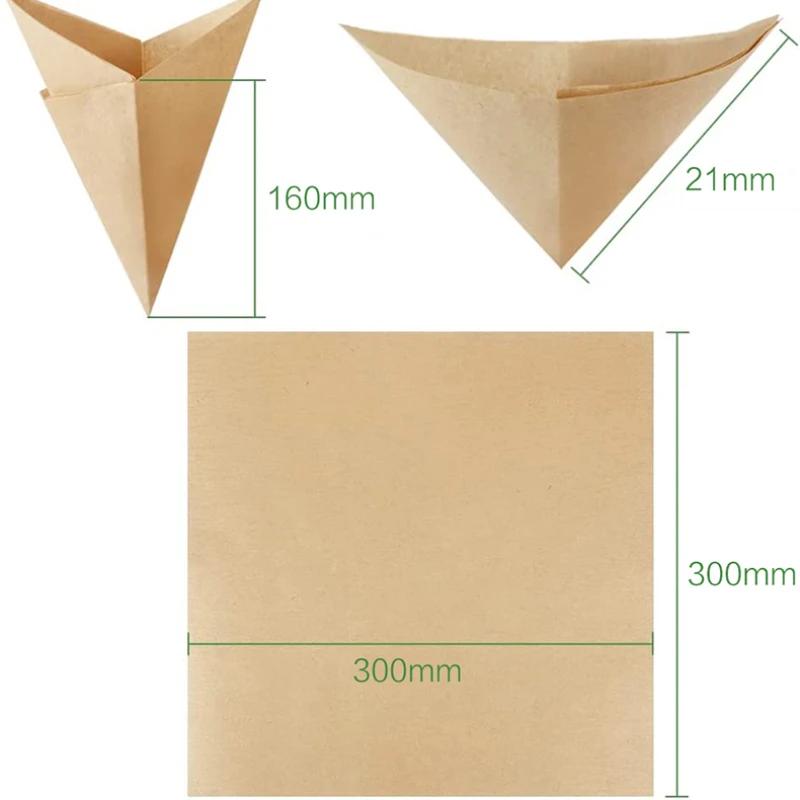 Disposable 6-10Cups Large Filter Paper,Square Coffee Filters Paper for Pour Over Coffee Maker,Drip Hand Brew 600 ml, 800ml