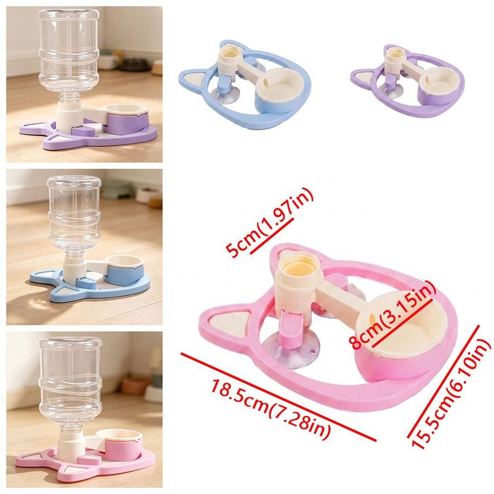 Anti-Wet Mouth Gravity Cat Water Dispenser Prevent Black Chin Leak Proof Cat Auto Water Bowl Gravity Refill Suction Cup Base