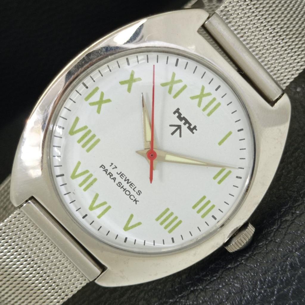 

HAND-WINDING VINTAGE HMT INDIAN MENS ROMAN FIGURE WHITE DIAL WATCH a702842-1 R211-a702842