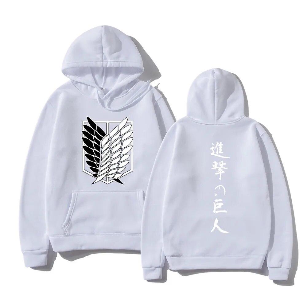 Attack on Titan Hanorace de modă unisex Hanorace cu glugă cu glugă unisex Anime japonez Pulovere Topuri Shingeki No Kyojin Haine cu glugă unisex