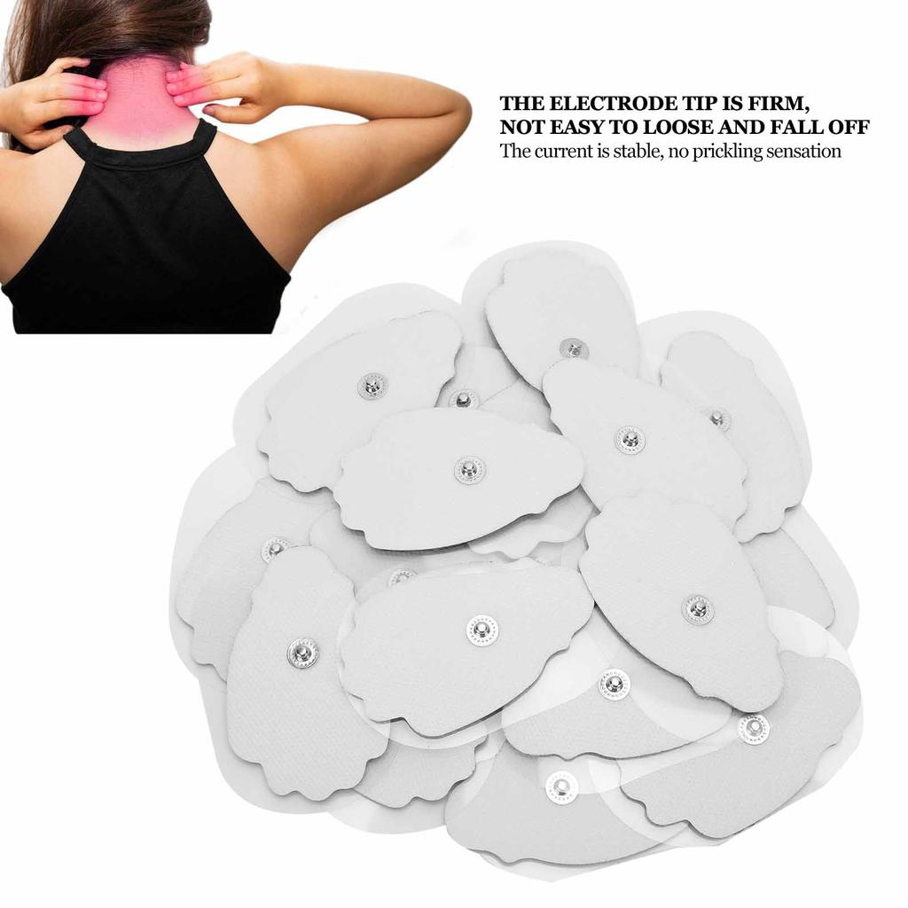 20pcs / Bag NonWoven Fabric Button Type Electrode Pads for TENS Massager Physiotherapy Machine
