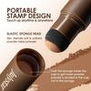 Eyebrow Definer Powder Stamp Makeup with 8 Reusable Stencils Long Lasting Hairline Shadow Powder Hair Chalk Hair Fluffy Powder