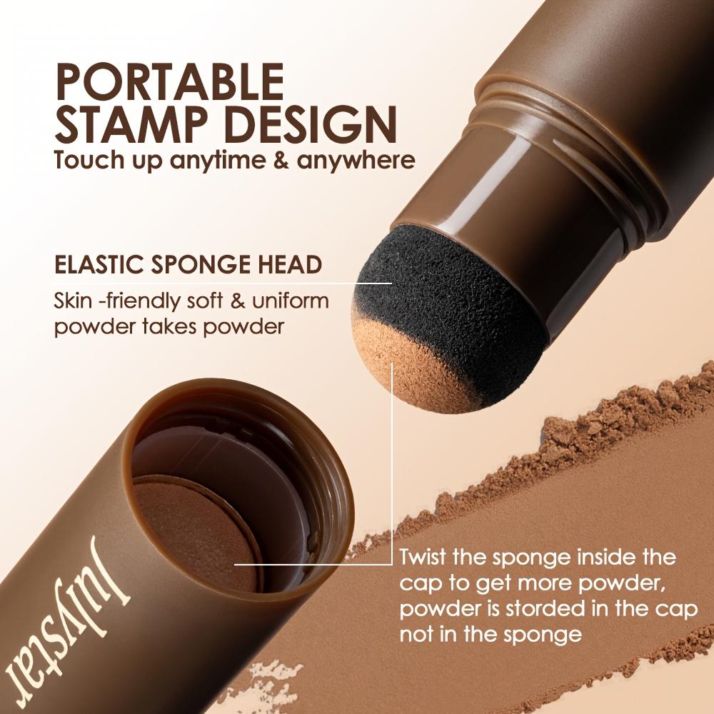 Eyebrow Definer Powder Stamp Makeup with 8 Reusable Stencils Long Lasting Hairline Shadow Powder Hair Chalk Hair Fluffy Powder