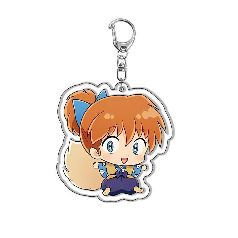 Inuyasha Anime Acrylic Keychain Set with Kagome and Sango Cute Cosplay Accessories