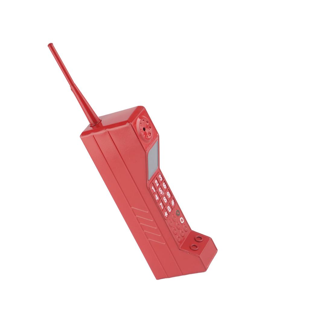 Retro cihlový mobilní telefon Model Ozdoba Železný Staromódní Simulace Model mobilního telefonu Stolní dekorace pro fotografické rekvizity