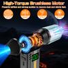 5 Gears Adjustable Jet Fan Multi Outlet Nozzles Strong Blowing Electric Air Duster Car Snow Removal Type-C Charging 90000RPM Turbo Blower Cordless