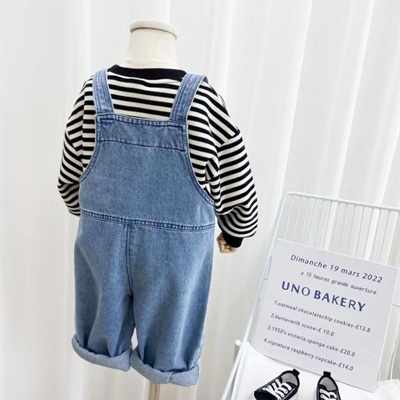 Children's Overalls Pants Boys Fall Pants Baby Trousers Spring and Autumn Jeans Girls Pants