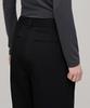 MUSINSA STANDARD WOMAN Women'S Three-Puck Semi-Balloon Slacks [Black]