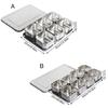 Professional Kitchen Spices Organizers 6/8 Grids Stainless Steel Storage Container Seal Lid For Baking Cooking Essential