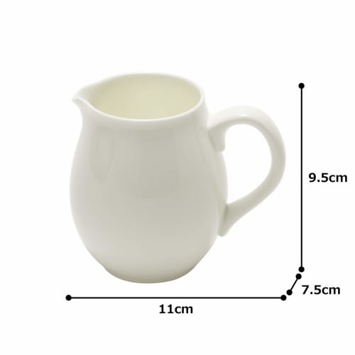 NARUMI Creamer Plus Serum White, 340cc, Microwave Safe, Made in Japan, 9795-4238