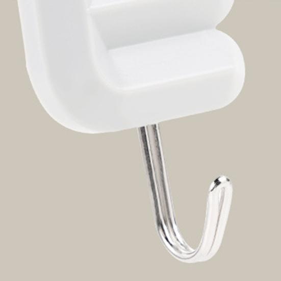 4Pcs/Set Letter Wall Decor Hooks Wall Mounted Love Hooks Waterproof Adhesive Bathroom Hooks for Entrance Bedroom Living Room