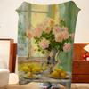 Artist P-Pierre B-Bonnard Throw Flannel Throw Blanket, Lightweight Cozy, Durable Washable cute Cool