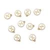 10Pcs 12x2.5mm Alphabet Double Face Charms Pendant Beads for Jewelry DIY Findings