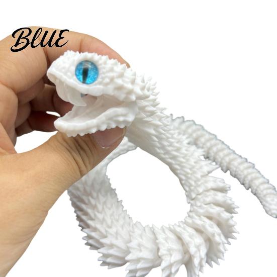 Concentration Improvement Toys Serpent Figurine Snake Toy Articulated 3D Printed Flexible Jointed Realistic Animal Fidget Stress Reliever