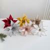 Multi-color Artificial Christmas Flowers Handmade Christmas Tree Accessories  New Year Gift