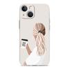 Phone Case For iPhone 16 Cases iPhone 15 12 13 14 16 Pro Max X XR XS Max 15 Plus 16Pro iPhone11 Cover Girl Boss Female Coffee