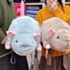Cute Rat Backpack Plush Toy Grey Brown Mouse Bag Plush Doll Soft Stuffed Animal Toy Birthday Gift Xmas Gift