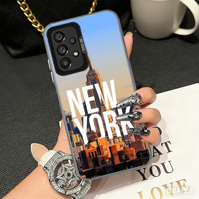 NYC New York City Soft Phone Case for Samsung A17 A16 A15 A14 A13 A57 A56 A55 A54 A53 A37 A36 A35 A34 A33 A26 A25 A24 A23 A52