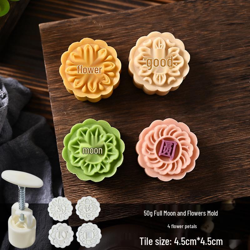 Mid-Autumn Mooncake Mold Stamp Tool for Ice Skin Mung Bean Pastry