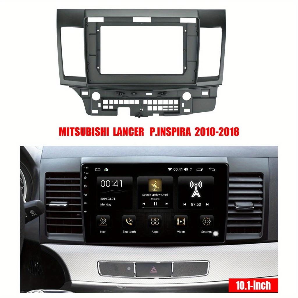 10.1Inch For Mitsubishi Lancer 2008-2016 Car Android Casing Frame 2 Din Head Unit Fascia Dash Board Cove