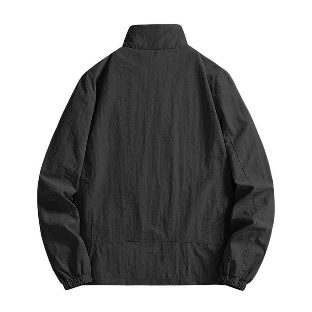 Men's Summer Light And Solid Color Outdoor Loose Large-sized Sun-protective Clothing, Waterproof Windbreaker Jacket