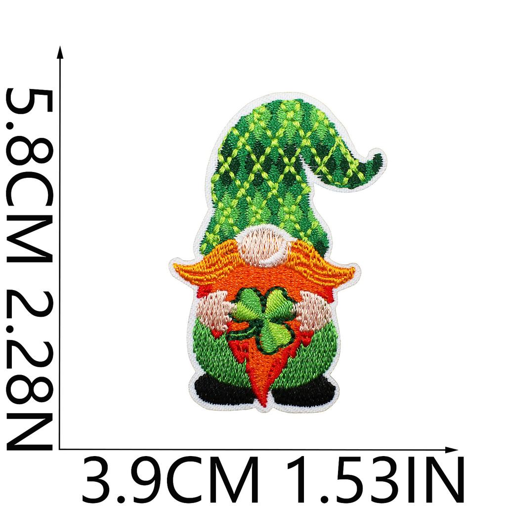 Clover Series Embroidery Cloth Sticker Holiday Clothes Decoration St. Patrick'S Day Patch Sticker Car Rainbow Chapter Boy
