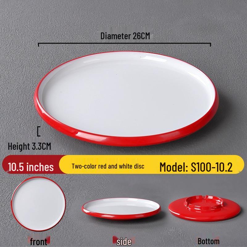 Melamine Nordic Style Cold Dish & Stir-fry Plate for Restaurants and Hotels