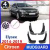 Car Mud-Flaps Fender Mudguards for Citroen Elysee 2014~ 2015 2016 2017 Mudflap Slapsh Guard Accessories Stickers Auto-Goods
