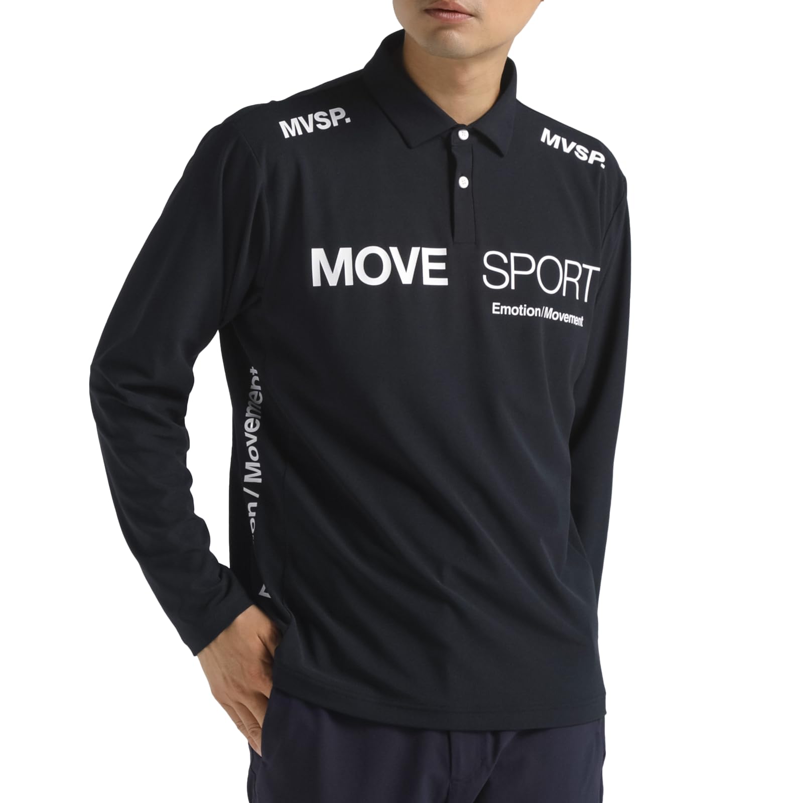 

Move Sports Mini Pique Long Sleeve Polo Shirt ST4FLSZ0MB_BK00_L чёрный