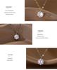 Korean Style Diamond Zirconia Clavicle Necklace for Women - Retro Fashion, Simple & Trendy Ornaments