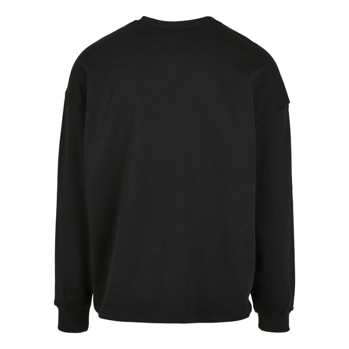 Sweatshirt - Urban Classics - Col Rond - Coton Biologique - Oversize - Noir