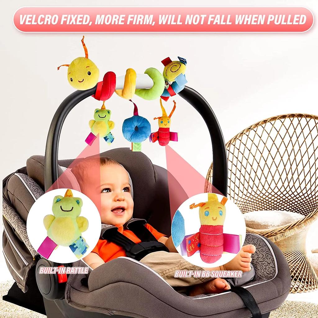 New Soft Infant Crib Bed Stroller Toy Spiral Baby Toy For Newborns Car Seat Educational Rattles Baby Towel Bebe Toys 0-12 Months