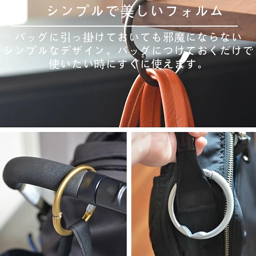 Clipa Bag Hanger Clipa2 Desk Hanger Bag Hook 15kg Load Capacity Convenient for Travel (1276)