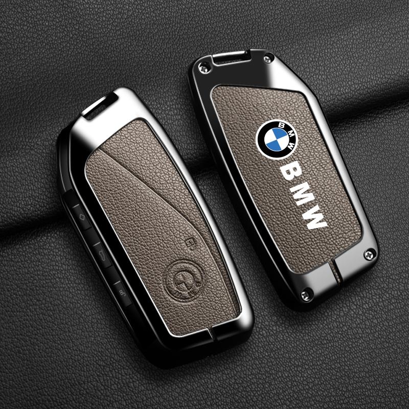 Funda de cubierta para llavero de coche de aleación de zinc y cuero Hot 2025 para BMW X1 U11 X7 G07 XM G09 i7 Serie 7 G70 LCI iX I20 U06 G81 M3 2023 Ac
