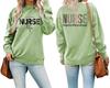 European Front & Back Print Nurse Inspire Love Heal Women's Versatile Hoodie