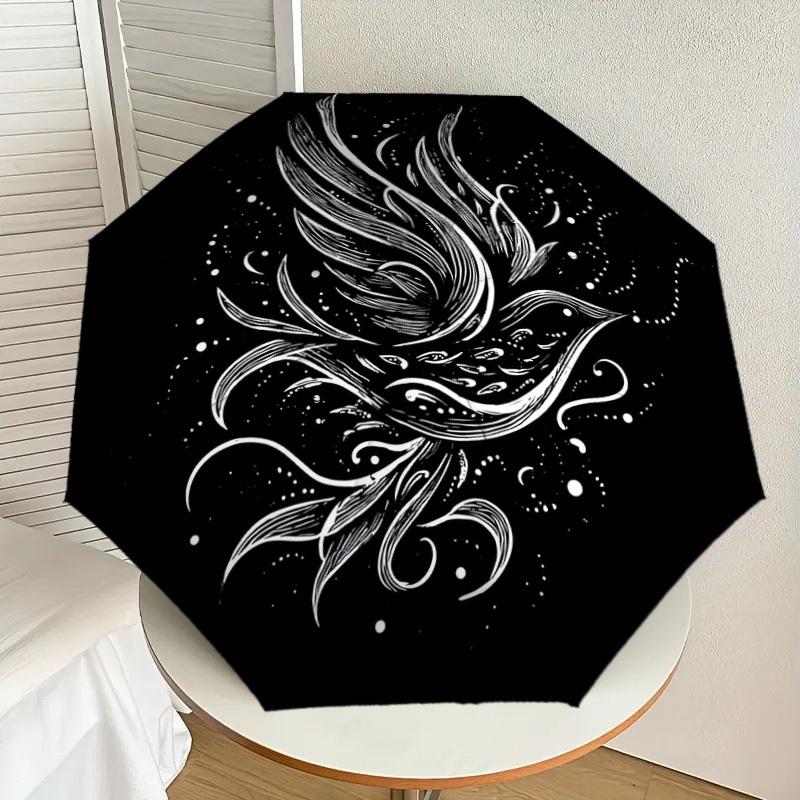 1pc Wings Space Pattern Umbrella Design Automatic Opening and Closing Umbrella, High-quality Travel Umbrella, Lightweight and Portable, -32