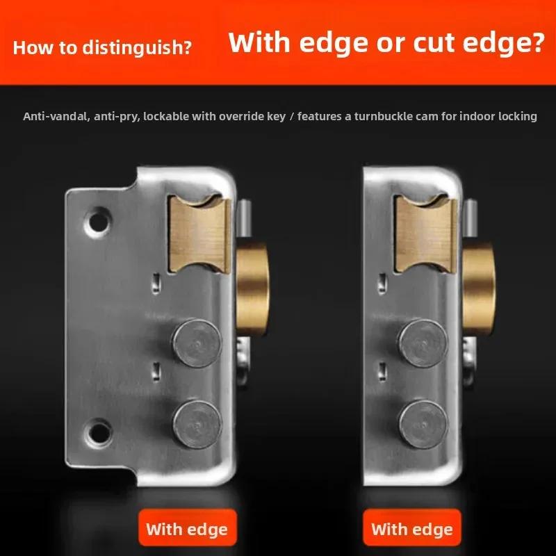 Smooth Lock Antique Household Front Door House Padlocks Locking Accessories Universal Heavy-Duty Gear With Key