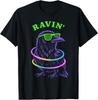 Ravin Raven EDM Techno Party Raver Psychedelic Halloween T-Shirt
