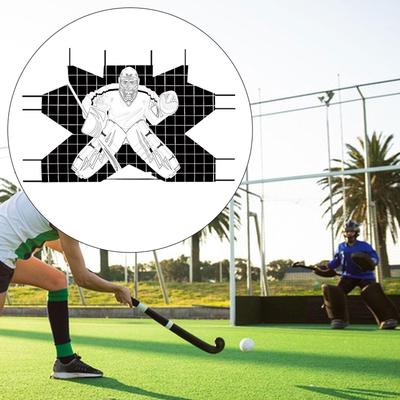 Sammenklappelig Hockeymål med Målskive til Målmand, Nem Opsætning og Transport