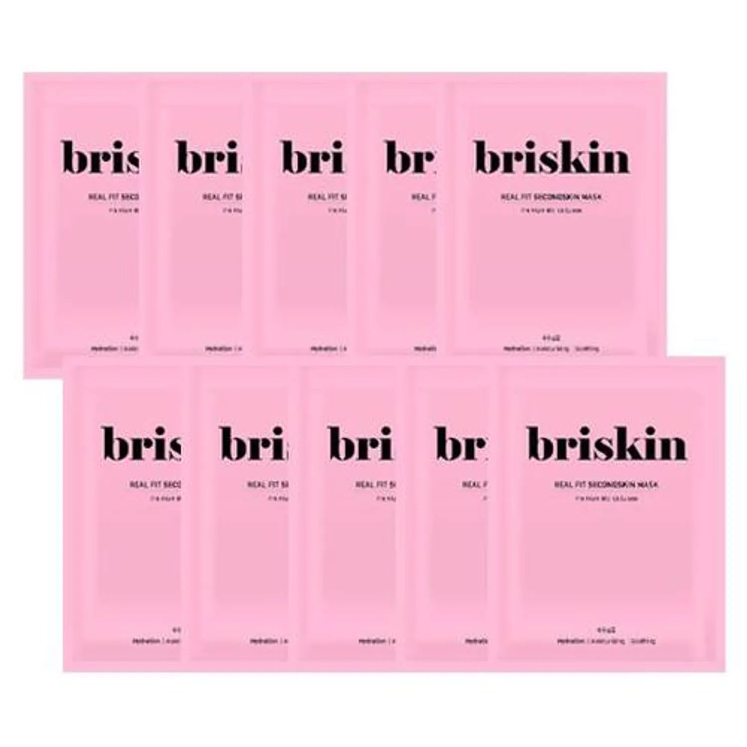 briskin Real Fit Secondskin Moisturizing Mask Sheet 10 Sheets 10pcs
