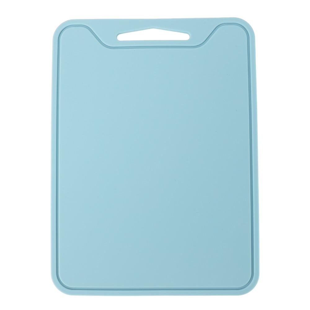 Portable Silicone Cutting Board Dishwasher Safe Stick Proof Cutting Mat Prevent Slip with Hanging Hole Chopping Board красный