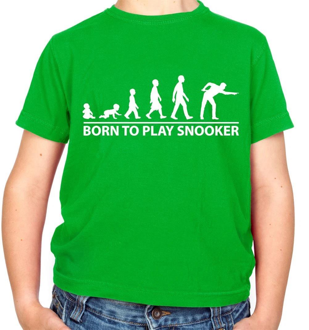 Born to Play Snooker - Kids T-Shirt - 147 Crucible Funny Ronnie Table Love 130