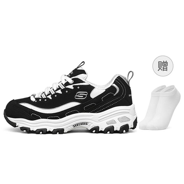 (GS) Skechers D Lites Black White Kids 80587L-BKW EU 32