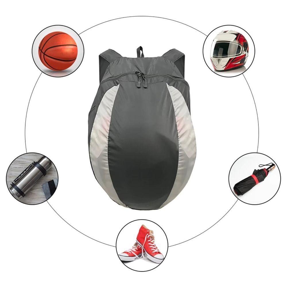 Nylon Material Motorcycle Helmet Backpack Large Capacity Basketball Storage Bag  Motor Goods