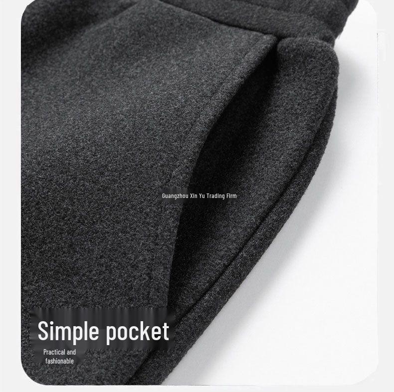 Grandpa’s Autumn & Winter Thickened Cotton Outfit: Velvet Three-Piece Set and Two-Piece Set for Middle-Aged & Elderly.