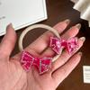 Four Centimeter Trendy Rhinestone Duckbill Hair Clips With Adorable Bow And Options Color