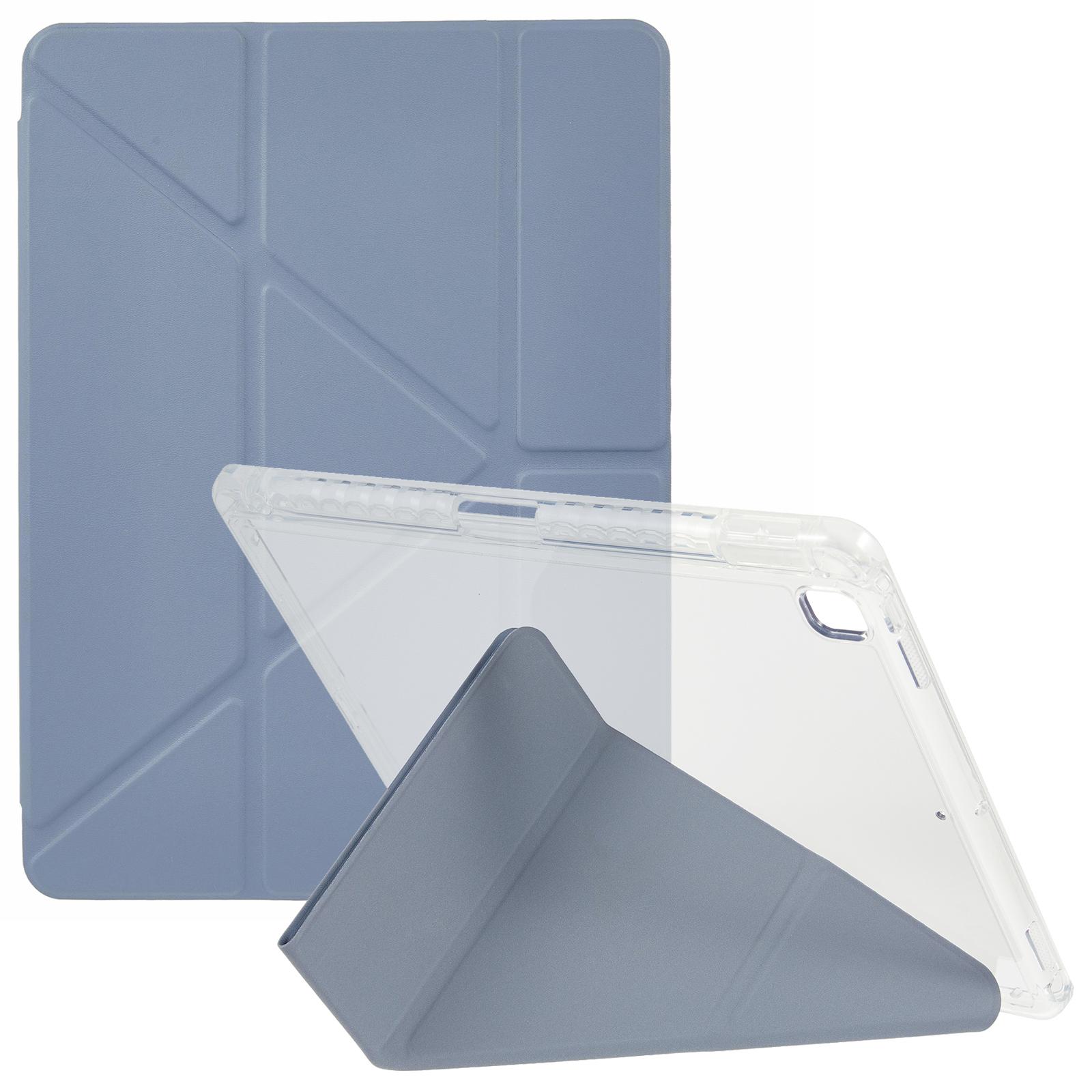 

Чохол для планшета iPad 10.2 (2021 рік)/(2020)/(2019 р)/Air 10.5 дюймів (2019 р)/Про 10,5-дюймовий (2017 р) Прозора задня кришка зі штучної шкіри для стенду орігамі Sapphire